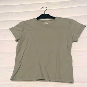 dusty green baby tee